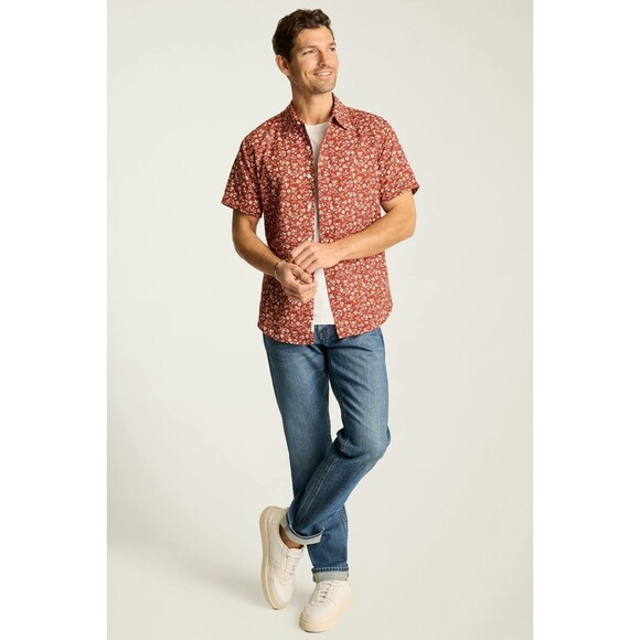 Bonobos Riviera Short Sleeve Men's Shirt Floral Standard Fit Short XL New 283384 - Picture 5 of 11